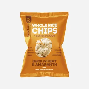 Chipsy ryżowe z kaszą gryczaną i amarantusem