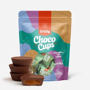 Choco Cups mleczna czekolada z karmelem & miętą