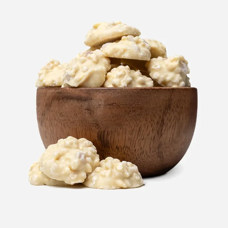 Chrupiące czekoladowe grudki mango