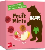 YOYO BEAR Minis truskawka i jabłko 5x20 g