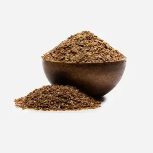 Len brązowy świeżo rozdrobniony